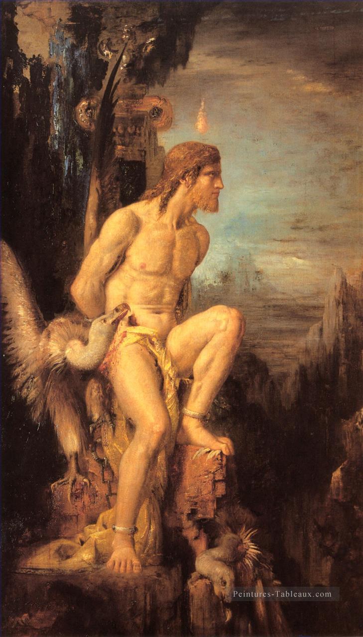 Prométhée Symbolisme mythologique biblique Gustave Moreau Peintures à l'huile